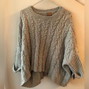 Green Pol chunky knit sweater